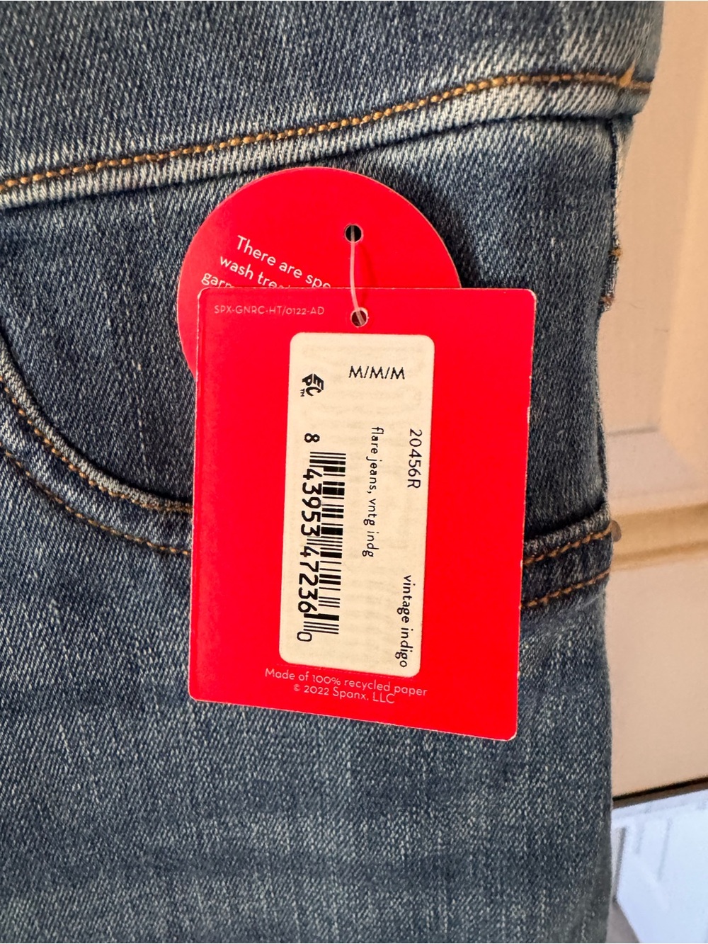 Spanx stone washed jeans. New w tags